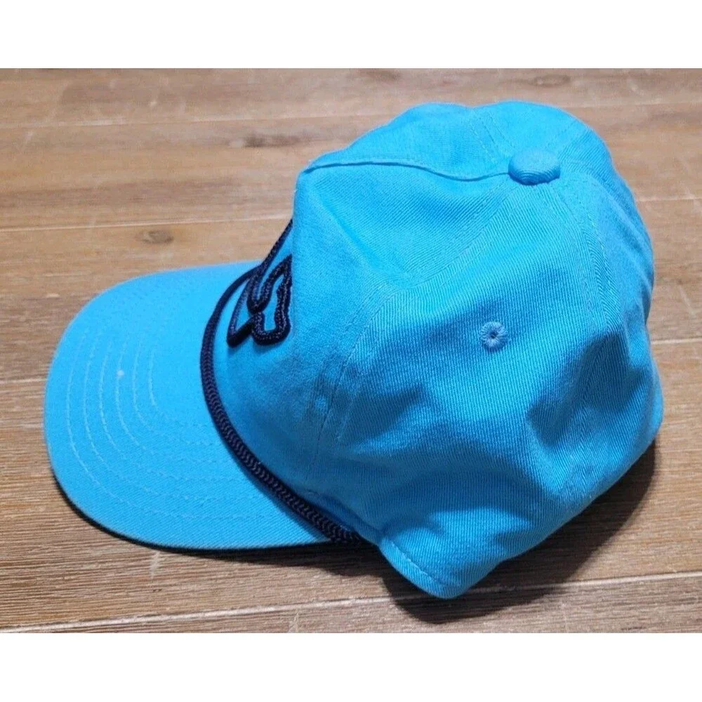 Vineyard Vines Light Blue Youth Hat Boys Snapback Cap BIG WHALE LOGO Age 0-9
